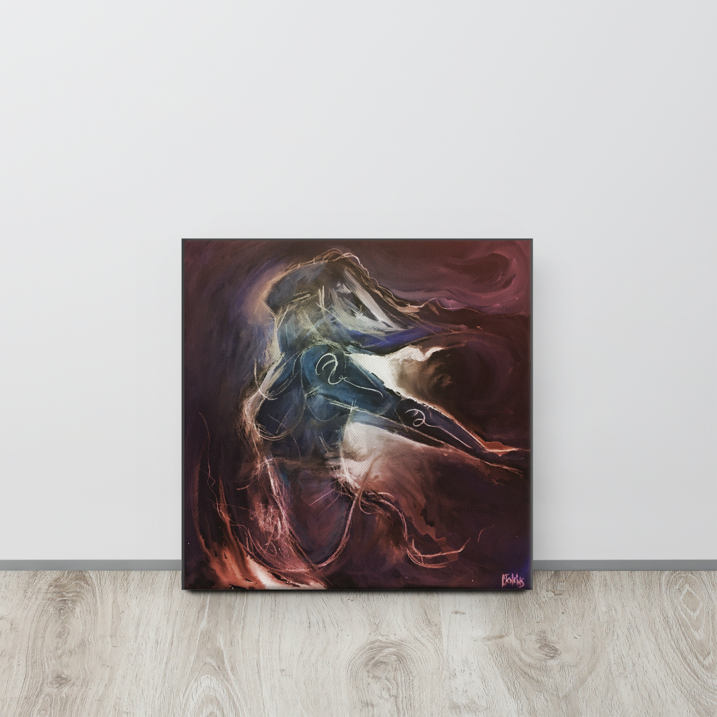 Spiritual Painting - Into the Light - Hand-Embellished Deep Edge Canvas Print