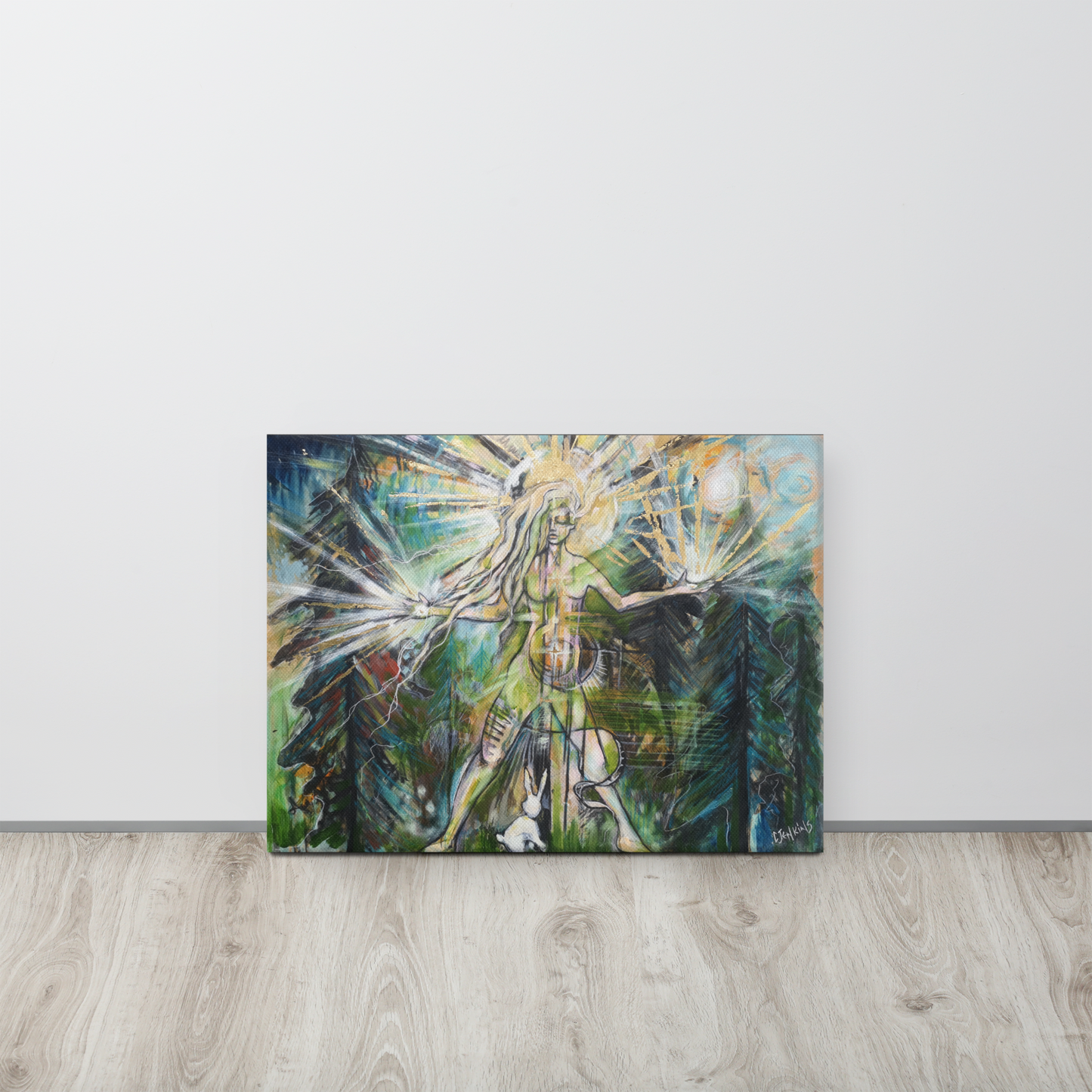 Spiritual Painting - Cosmic Solstice - Hand-Finished Deep Edge Canvas Print