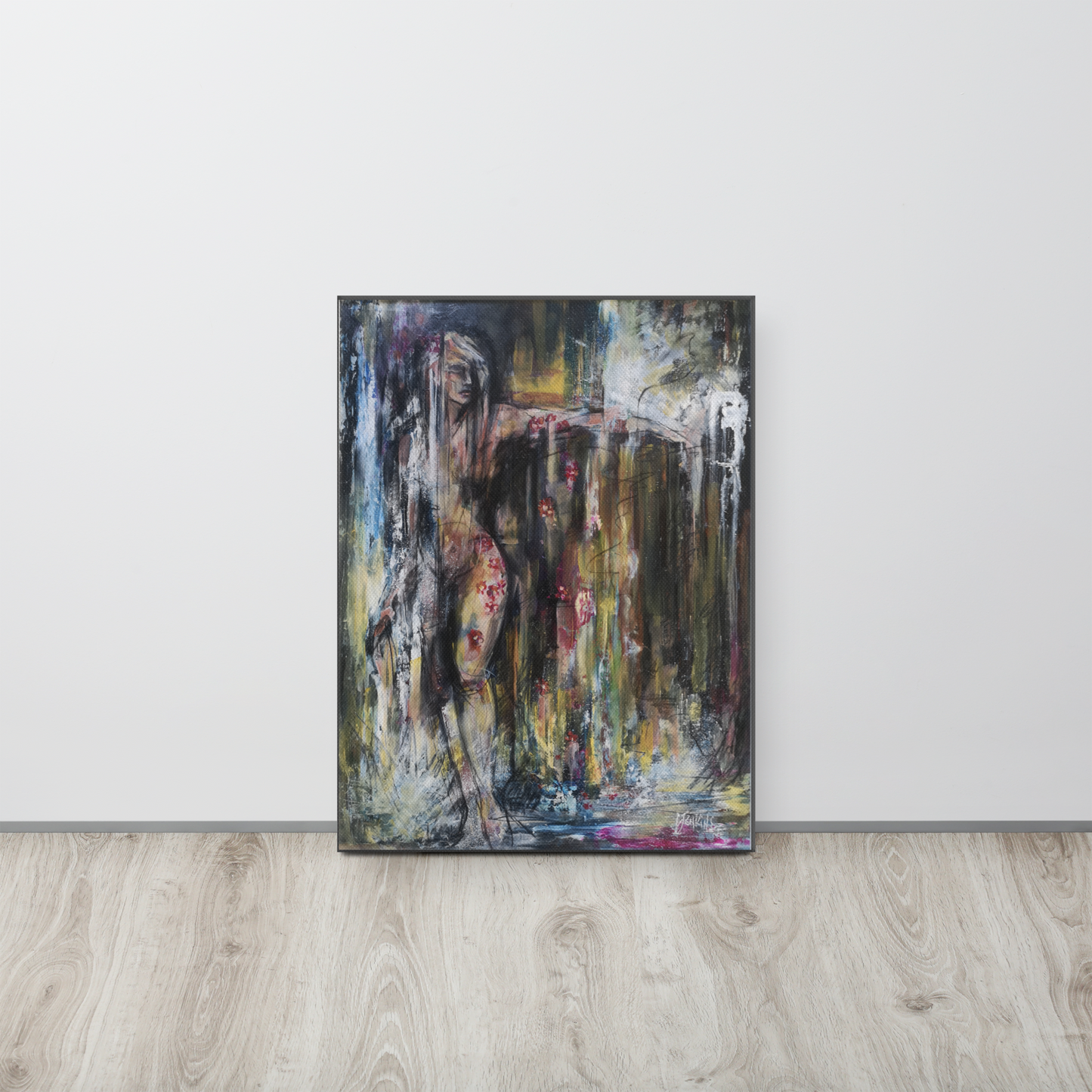 Spiritual Painting - She Let's the Light Shine Through - Deep Edge Canvas Print