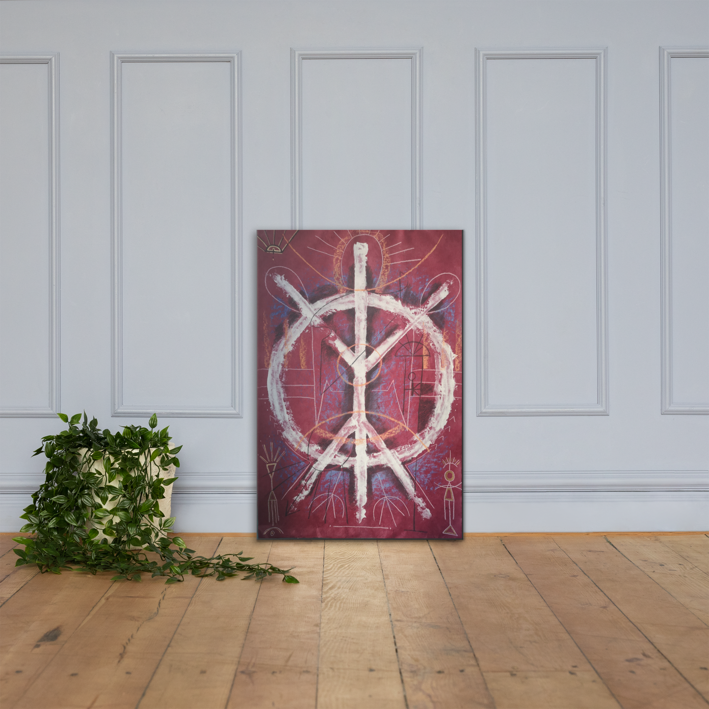 Vibrational Alignments - Brave and Becoming - Hand-Embellished Deep Edge Canvas Print