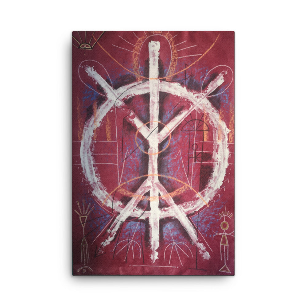 Vibrational Alignments - Brave and Becoming - Hand-Embellished Deep Edge Canvas Print