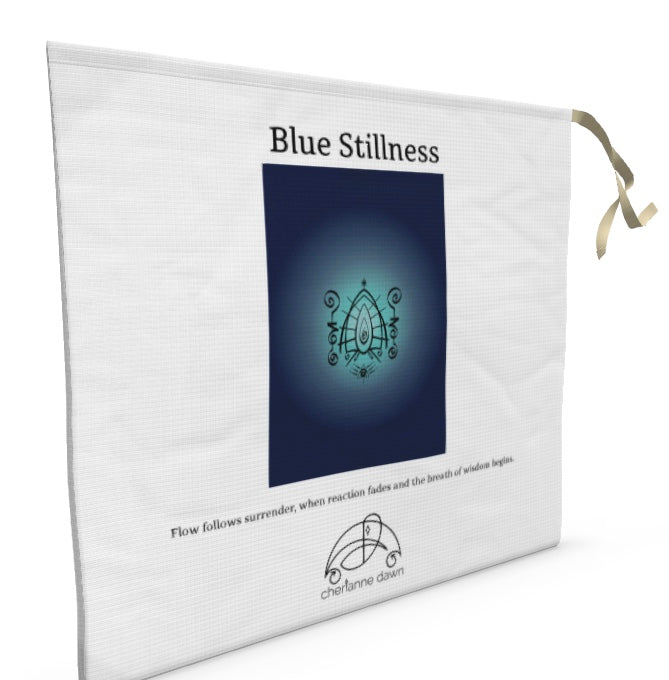 Soul Cushion Bag - Blue Stillness - with Resonance Mantra