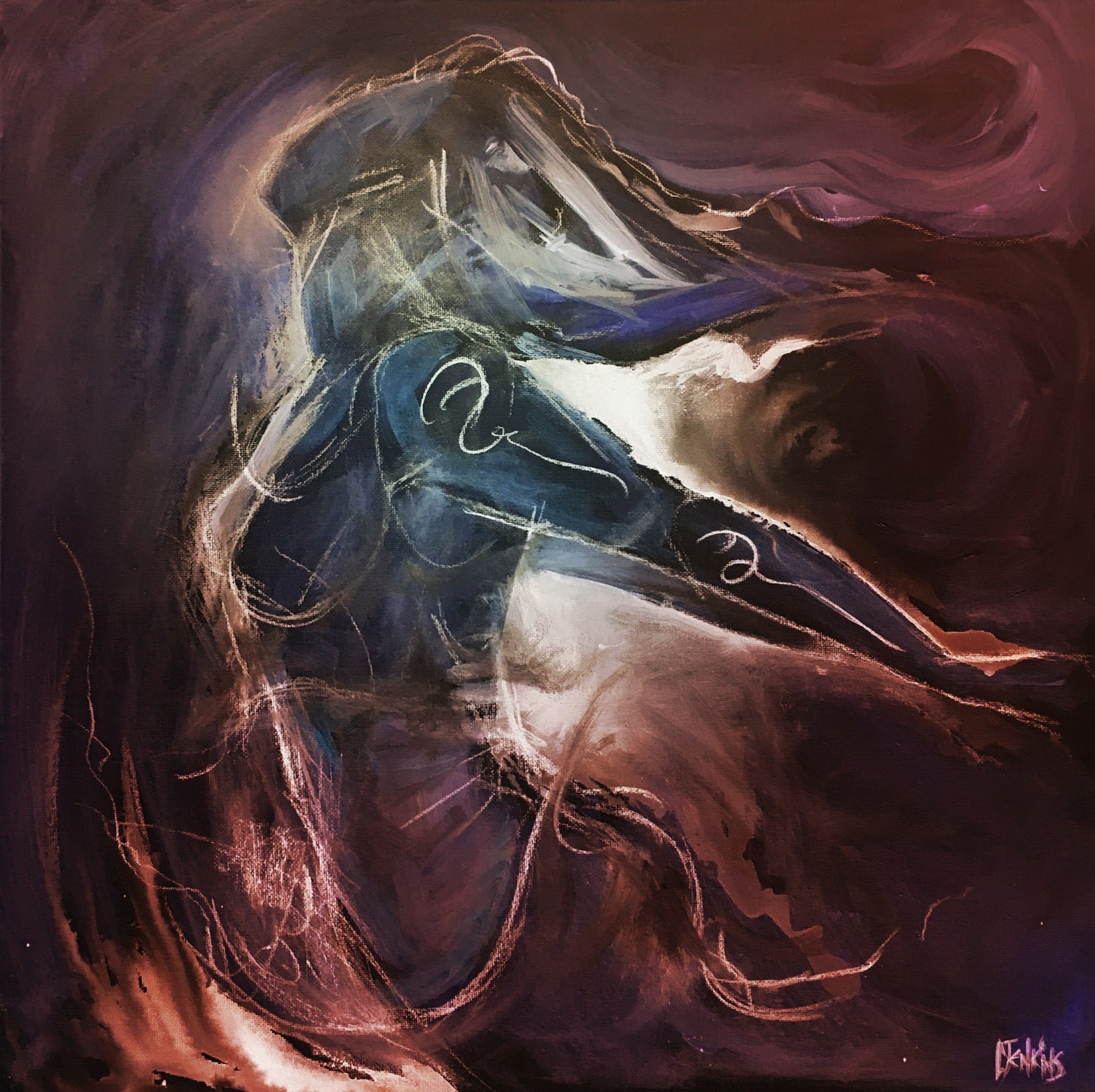 Spiritual Painting - Into the Light - Hand-Finished Deep Edge Canvas Print
