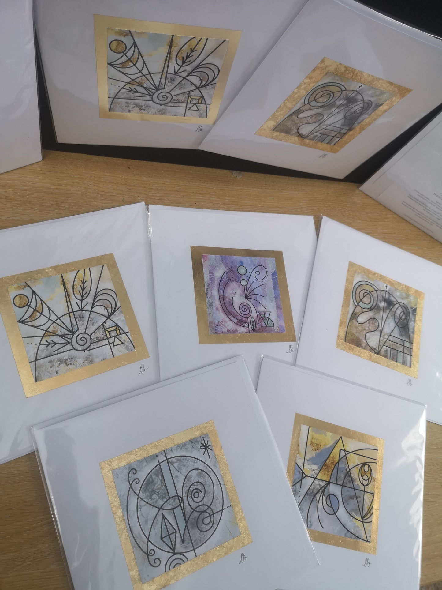 Connectivity Cards - Connection Series – Vibrational Alignment Art Card Set (5 Prints)