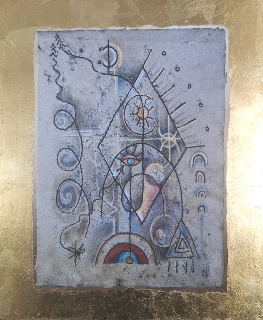 Activation Alignment - Knowing - Wood Panel with Gold Leaf