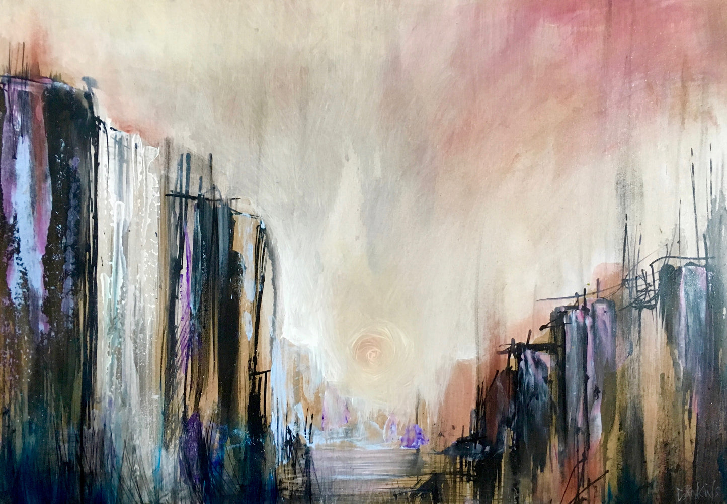 Spiritual Painting - Catching Visions II - Deep Edge Canvas Prints