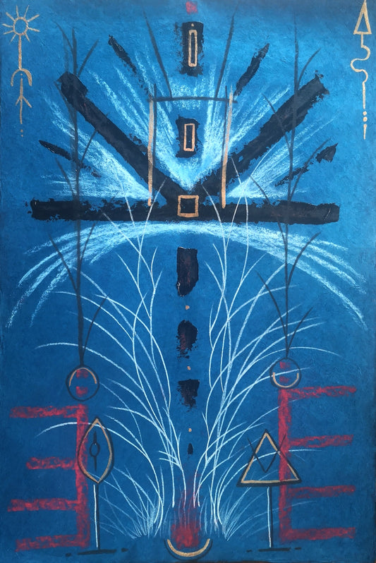 Vibrational Alignments - Internal Harmony - Hand-Embellished Deep Edge Canvas Print