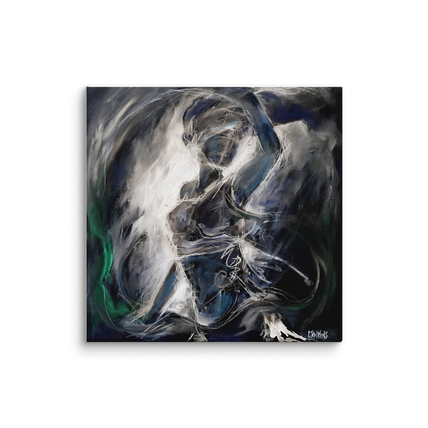 Spiritual Painting - The Night Surrounds Us - Deep Edge Canvas Print