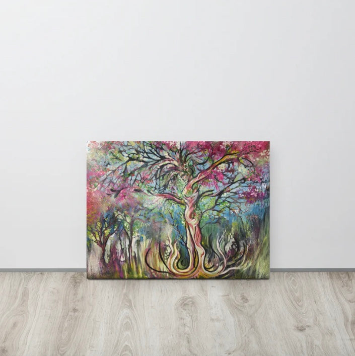 Spiritual Painting - Mother Beltane - Deep Edge Canvas Print