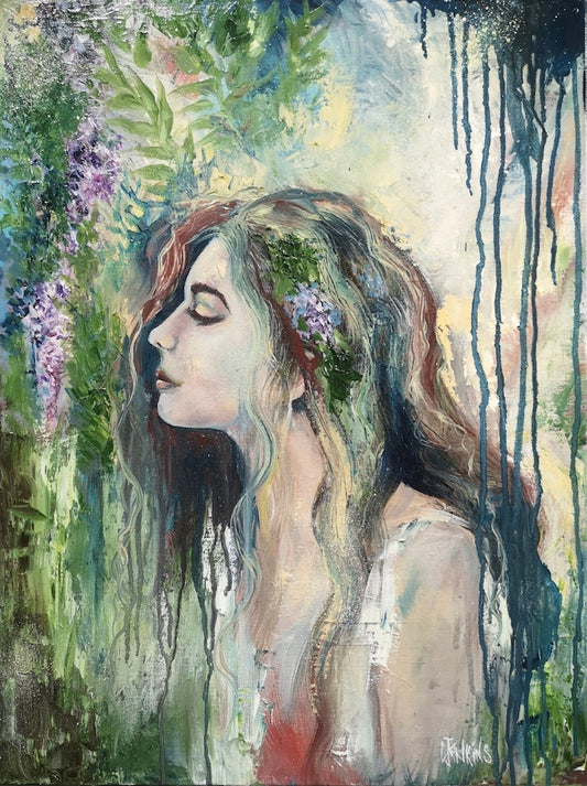 Spiritual Painting - Aos Si - Deep Edge Canvas Print