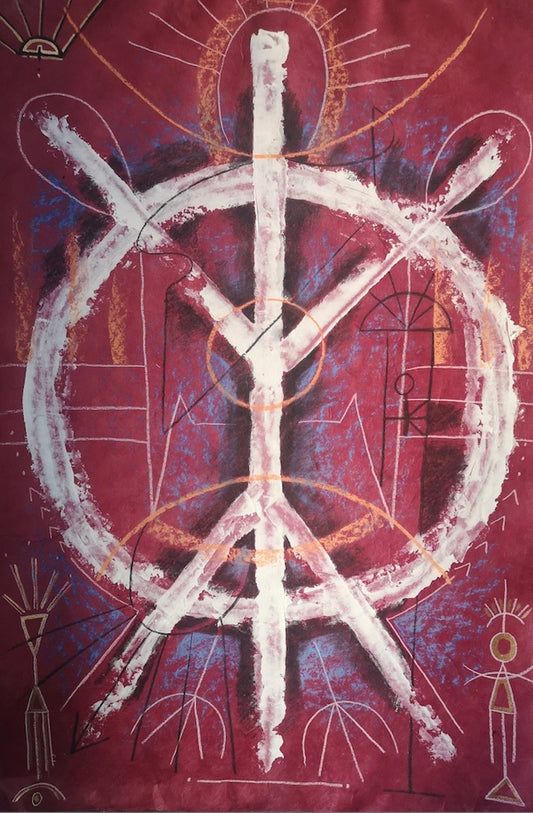 Vibrational Alignments - Brave and Becoming - Hand-Embellished Deep Edge Canvas Print