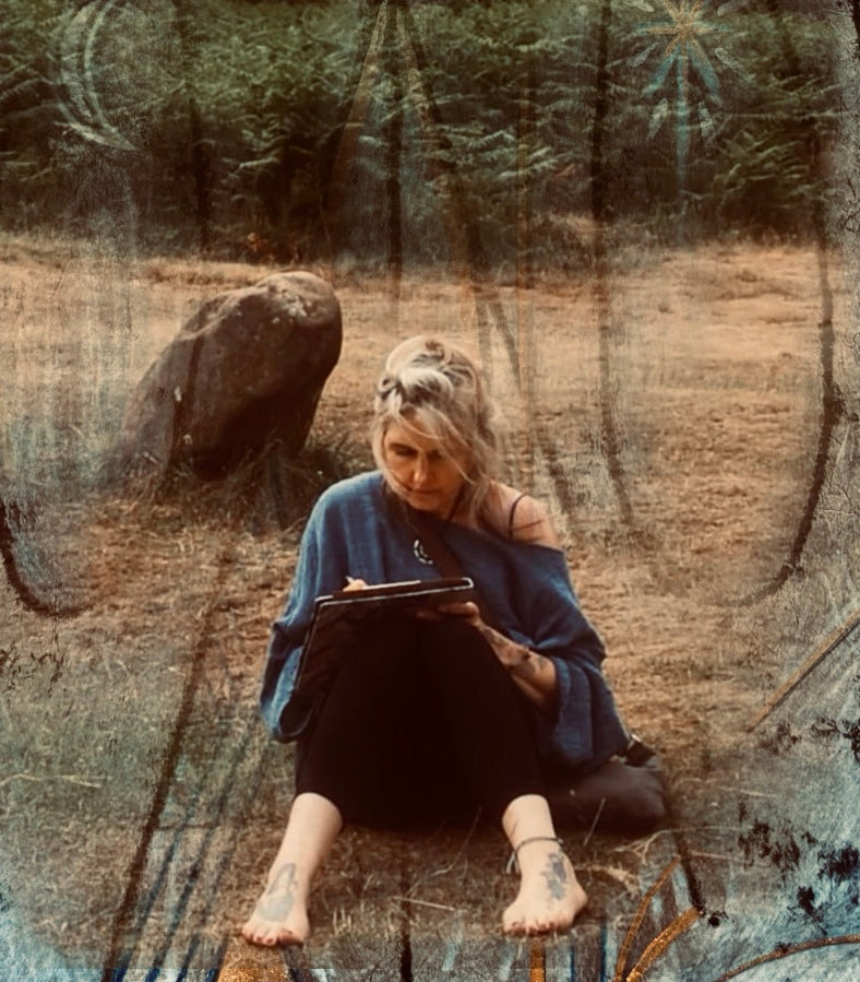 Activation Alignment - Starlight of Sirius - Wood Panel with Gold Leaf